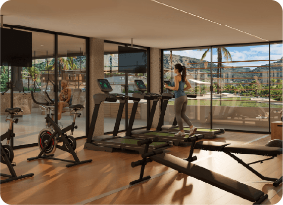 Spa, academia e gastronomia de alto padrão.